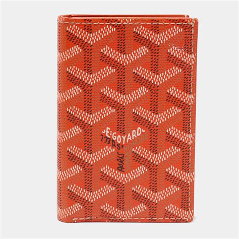 st pierre bifold wallet orange